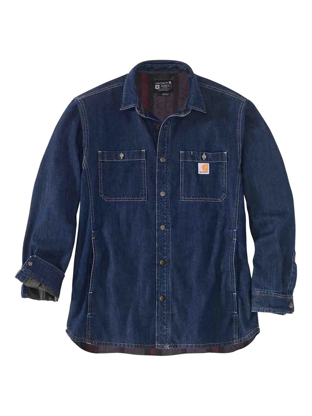 105605 Work Shirt Jacket Denim Lined - Carhartt