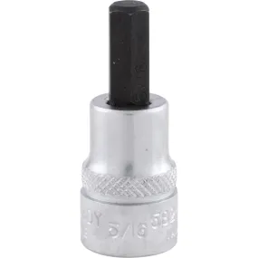 3/8in. Drive,  Hexagon Bit Socket, 5/16in. A/F,  Imperial