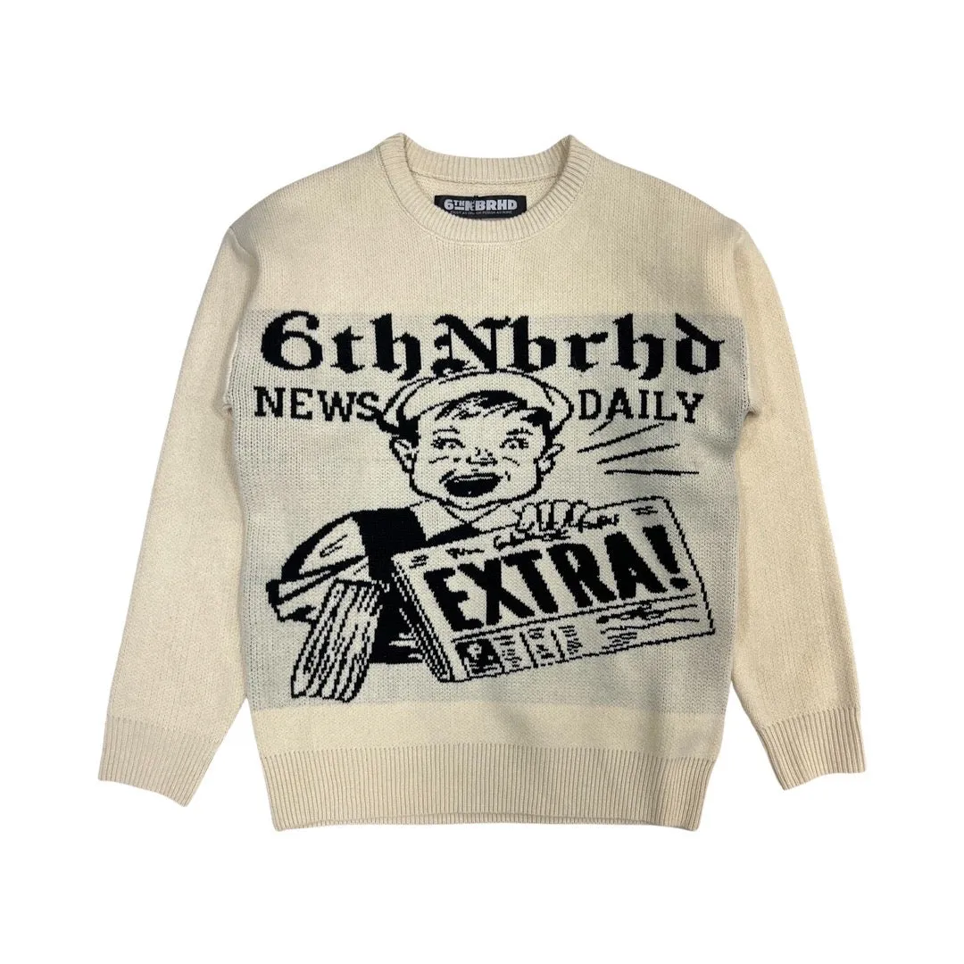 6th NBRHD “Media” Cream Sweater