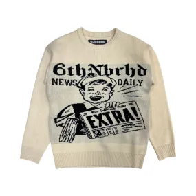 6th NBRHD “Media” Cream Sweater