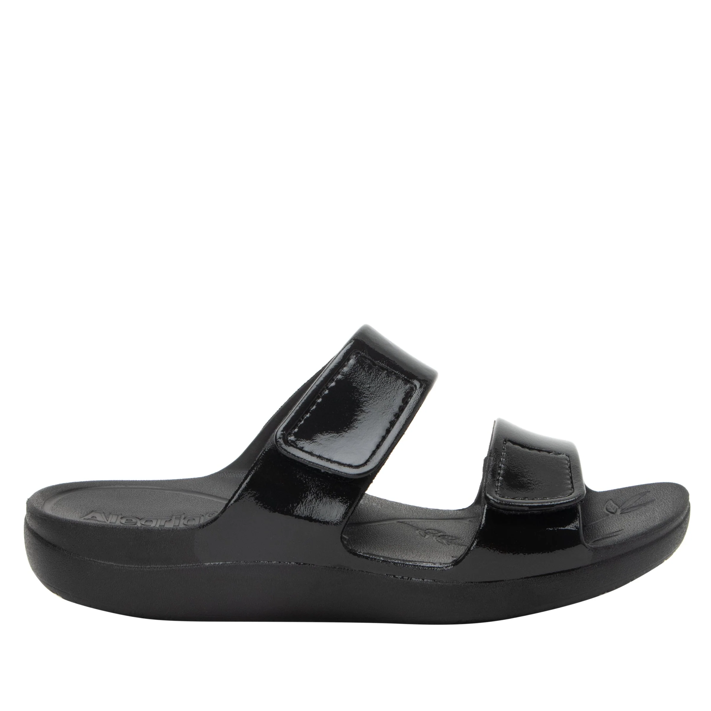 Alegria Women’s Orbyt Gloss Sandals-Black