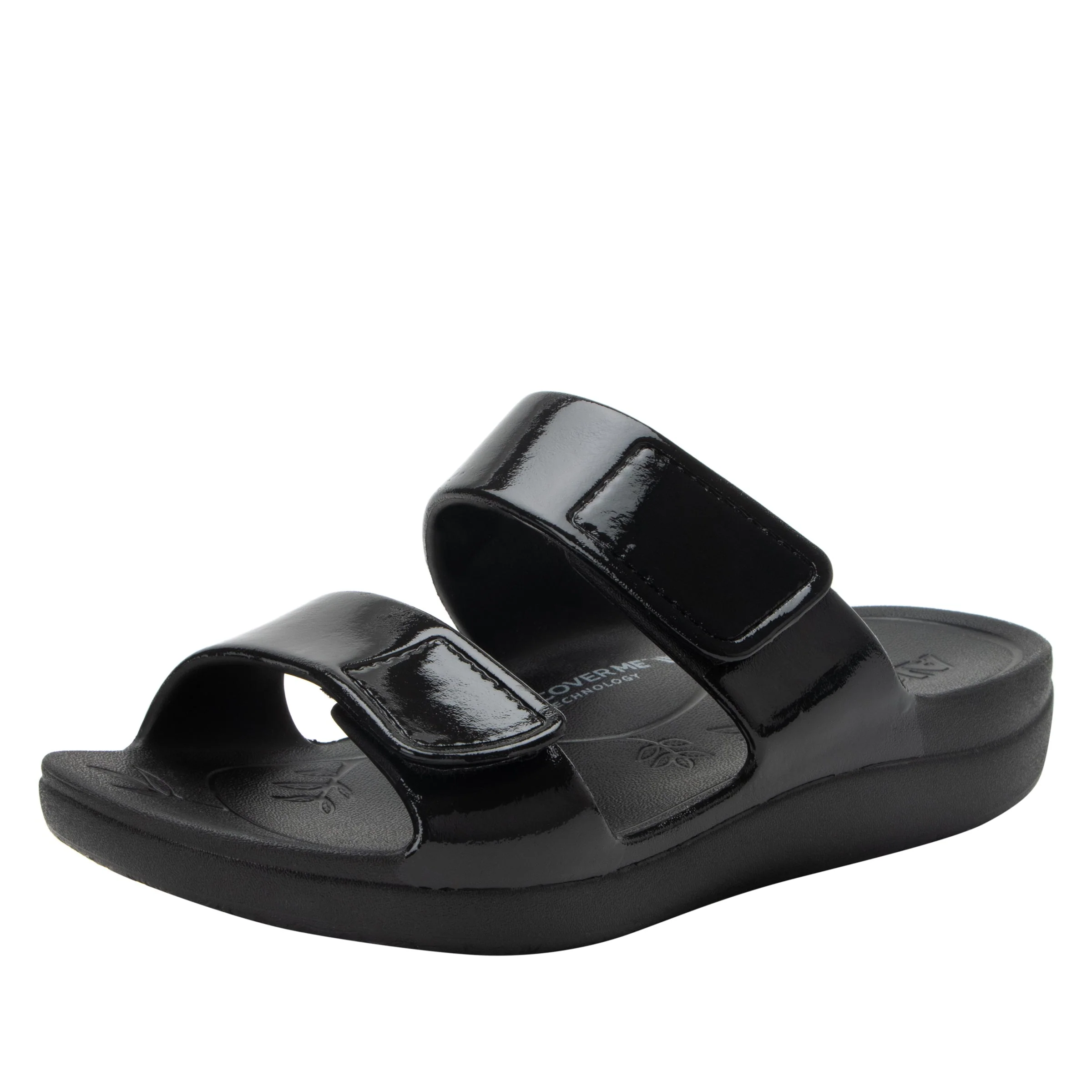 Alegria Women’s Orbyt Gloss Sandals-Black