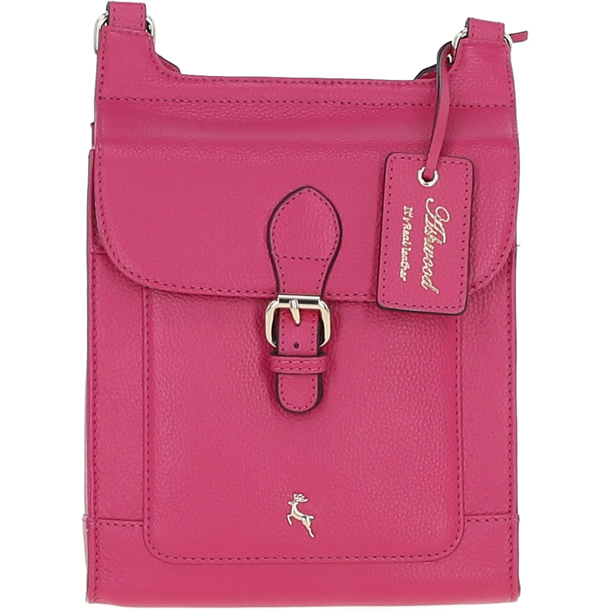 Ashwood Leather Exquisite Crossbody Bag Pink: X-33