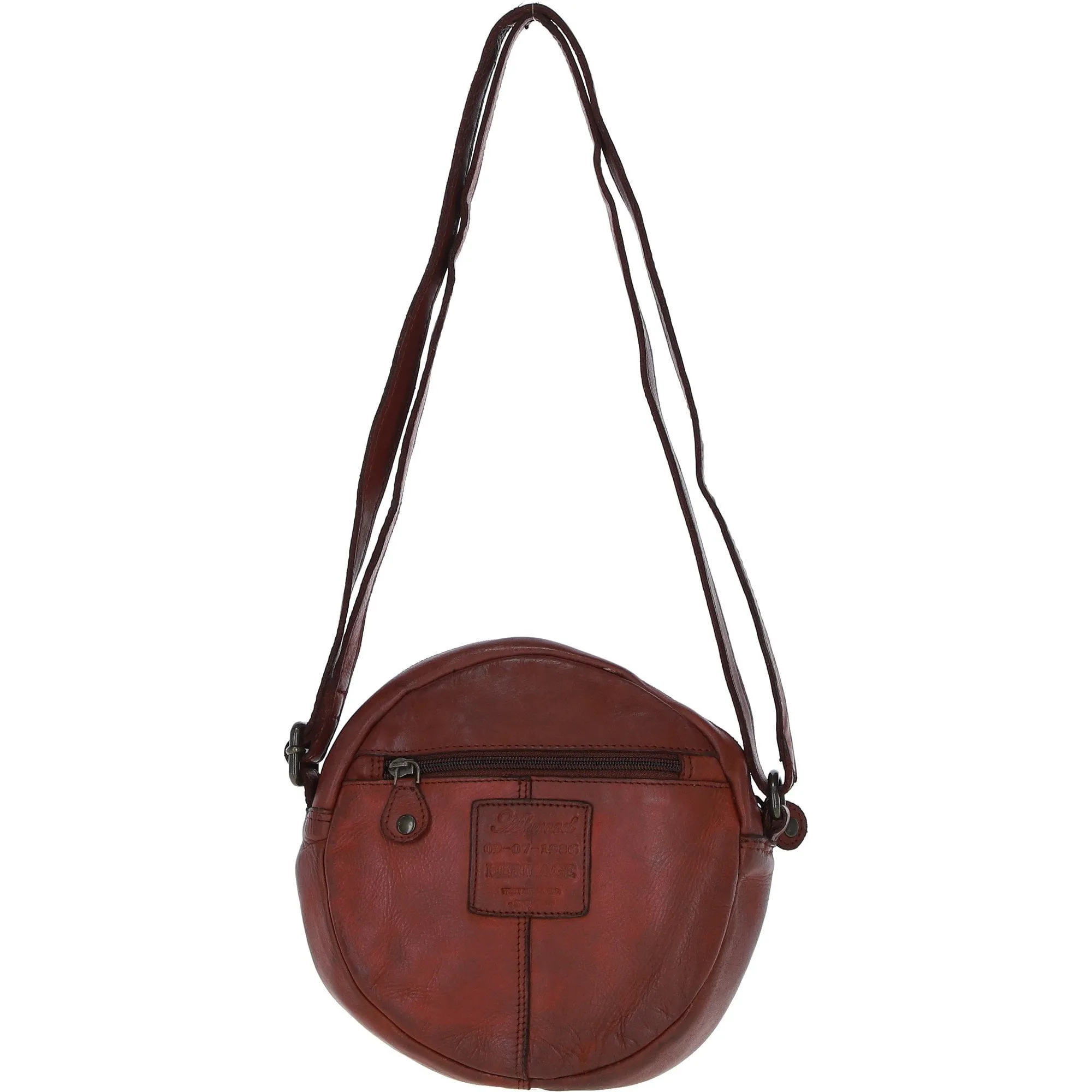 Ashwood Leather Round Crossbody Bag Rust/wash: GR-6117S