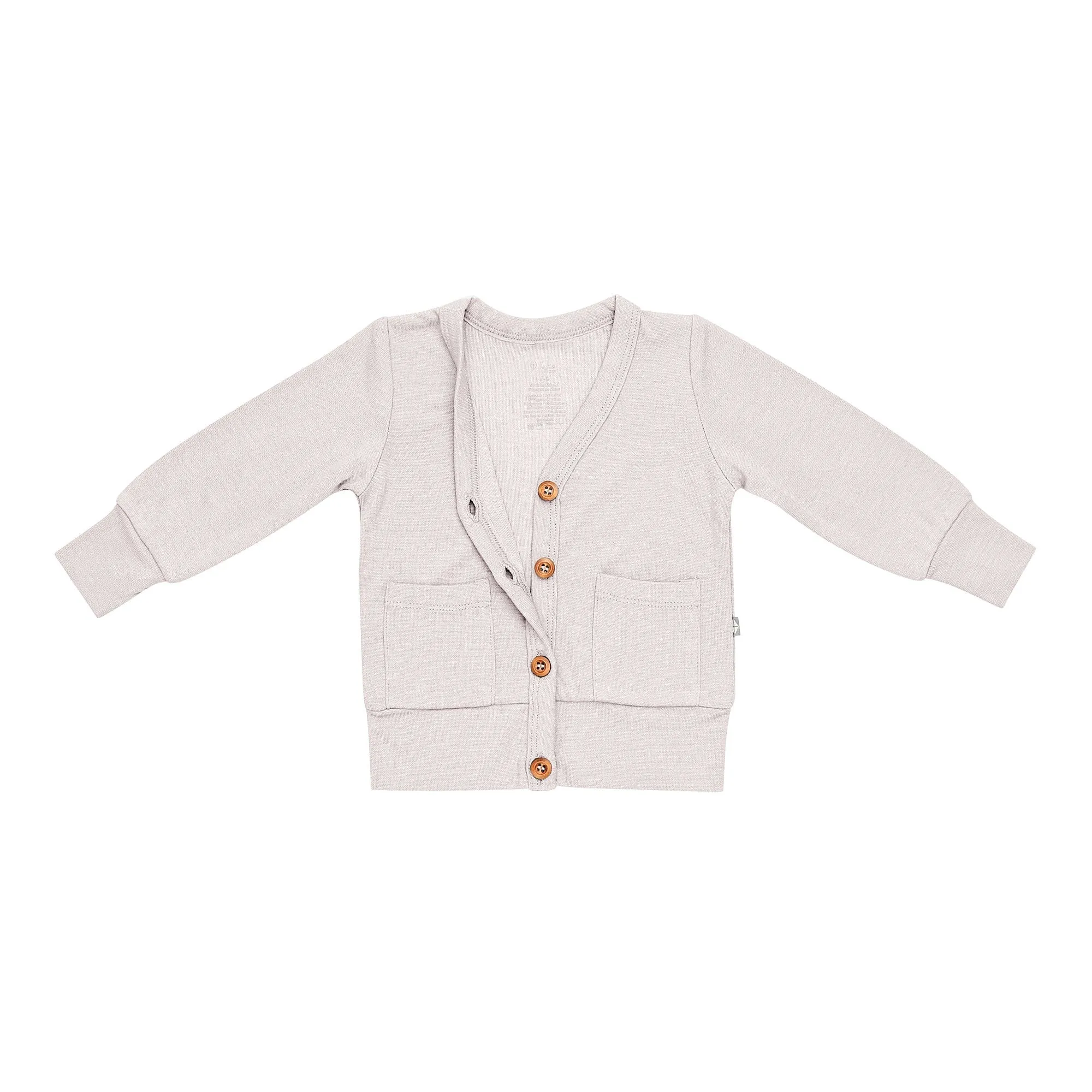 Bamboo Jersey Toddler Cardigan in Oat