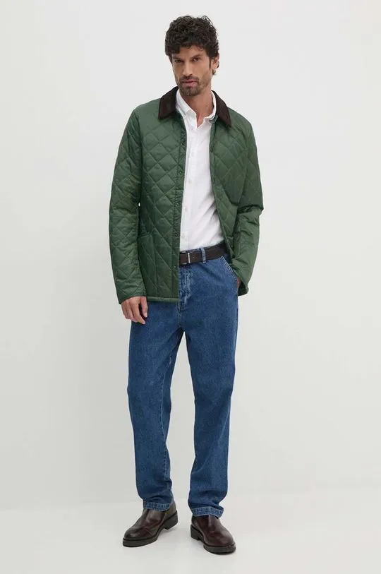 Barbour jacket men's green color