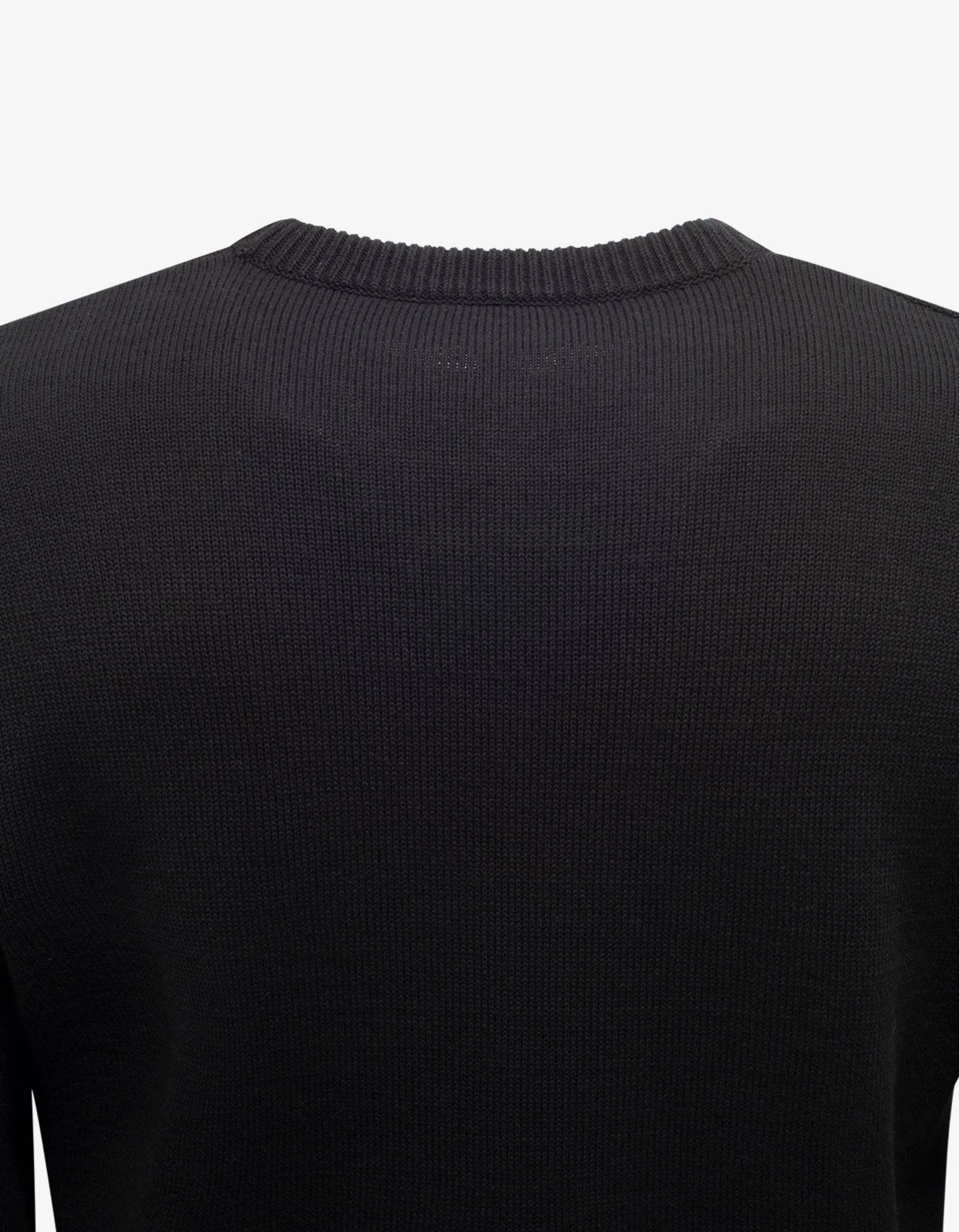 Black Logo Embroidery Sweater