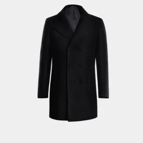 Blue Pure wool Double Breasted Coat