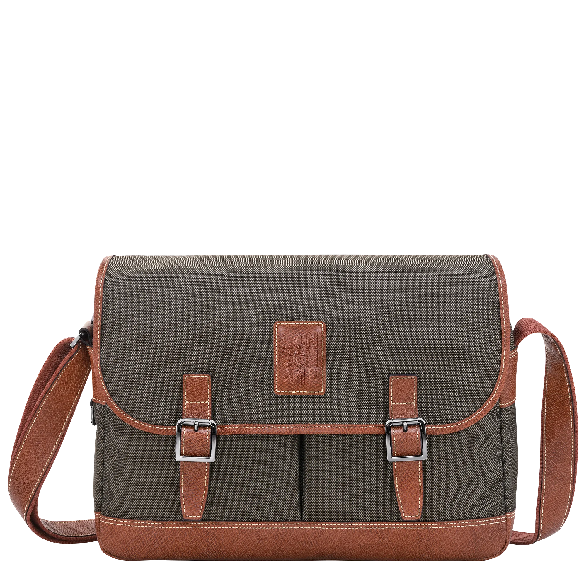 Boxford L Crossbody bag Brown - Recycled canvas