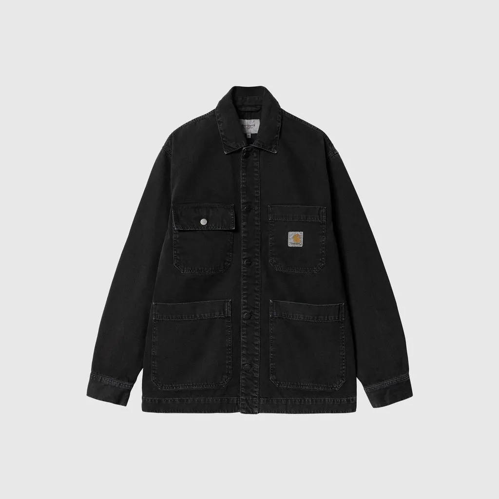 Carhartt WIP Garrison Coat - Black Stone Dyed