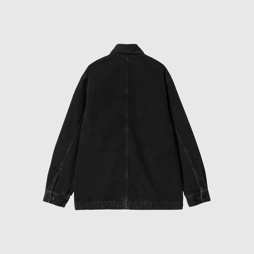 Carhartt WIP Garrison Coat - Black Stone Dyed