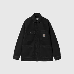 Carhartt WIP Garrison Coat - Black Stone Dyed