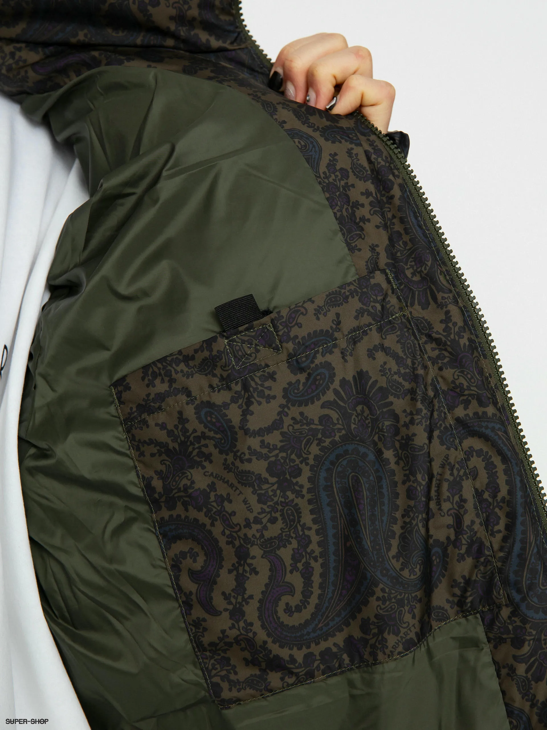 Carhartt WIP Springfield Jacket (paisley print plant/black)