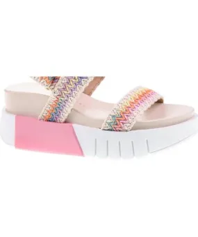 Chinese Laundry Women's Egan Wedge Sandals In Pink Multi