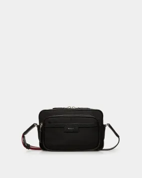 Code Crossbody Bag in Black Nylon 