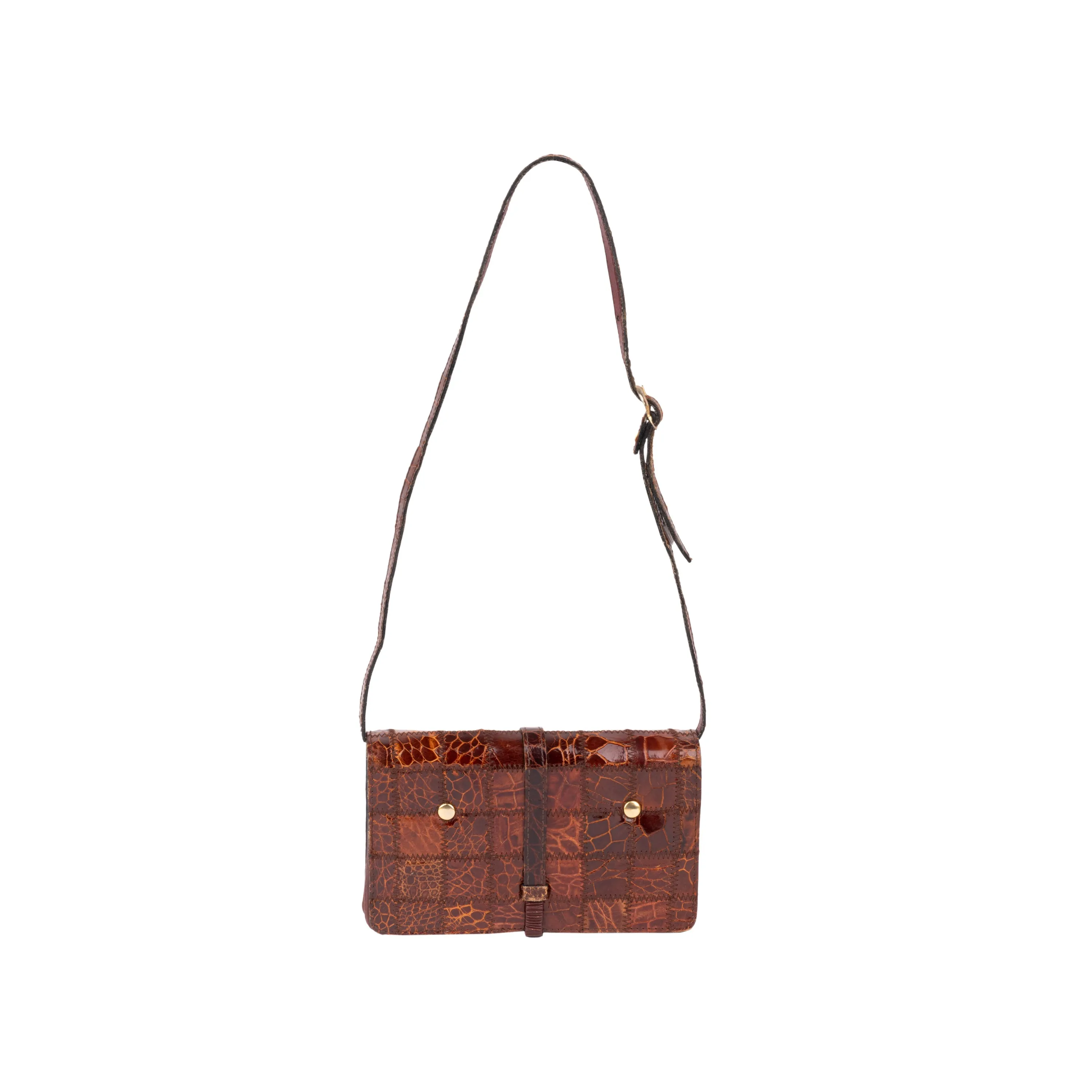 Collection Privée Brown Leather Bag - '70s