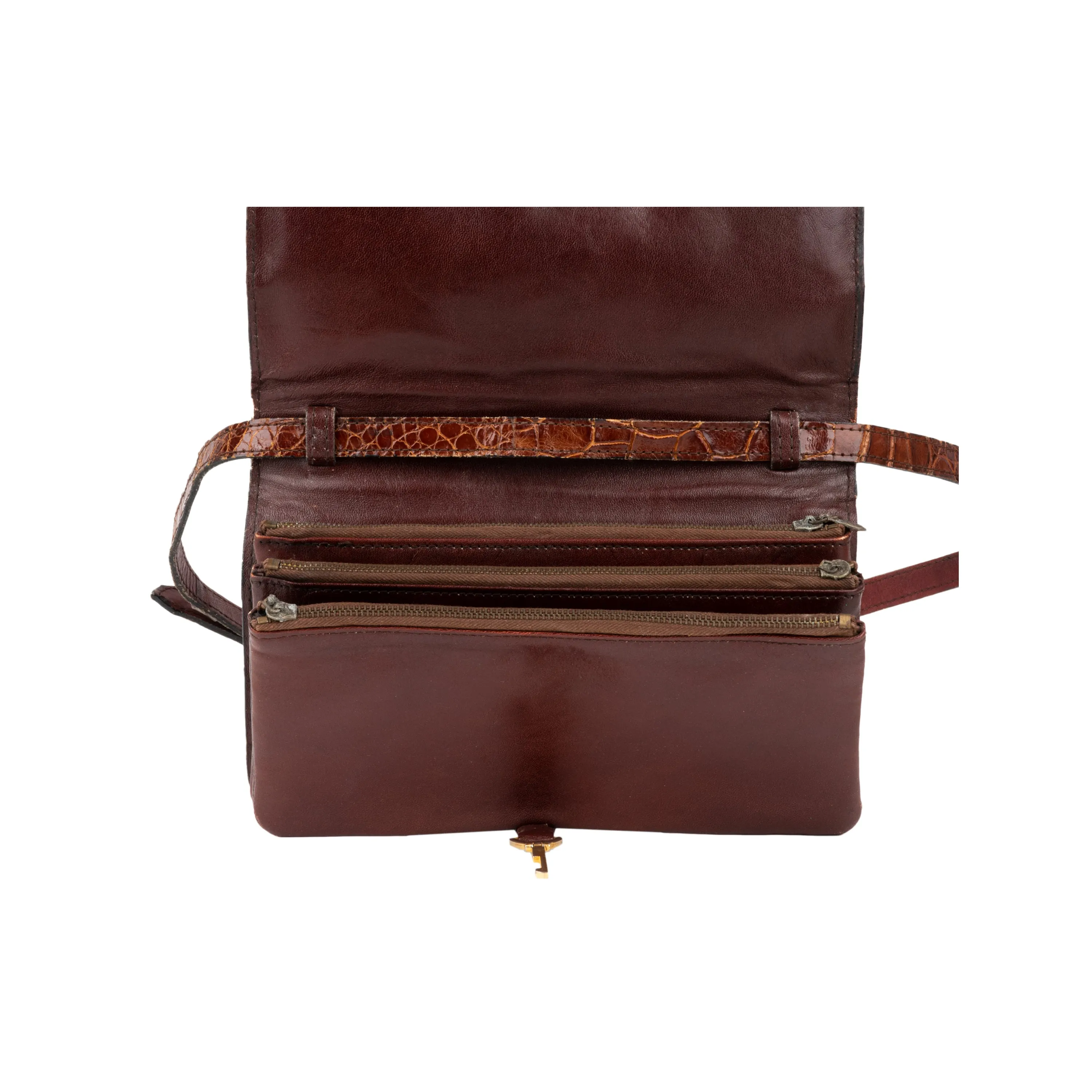 Collection Privée Brown Leather Bag - '70s