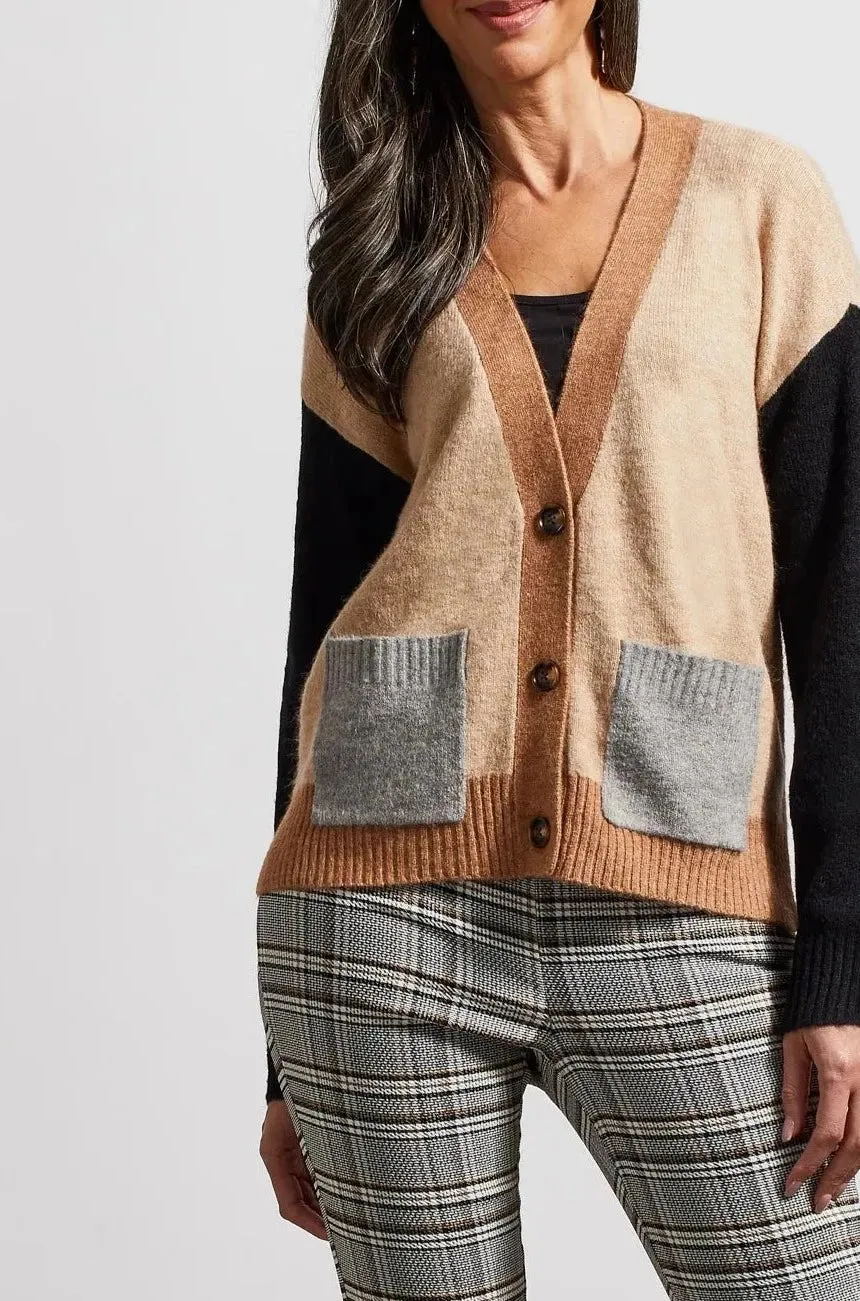 Color Block Cardigan