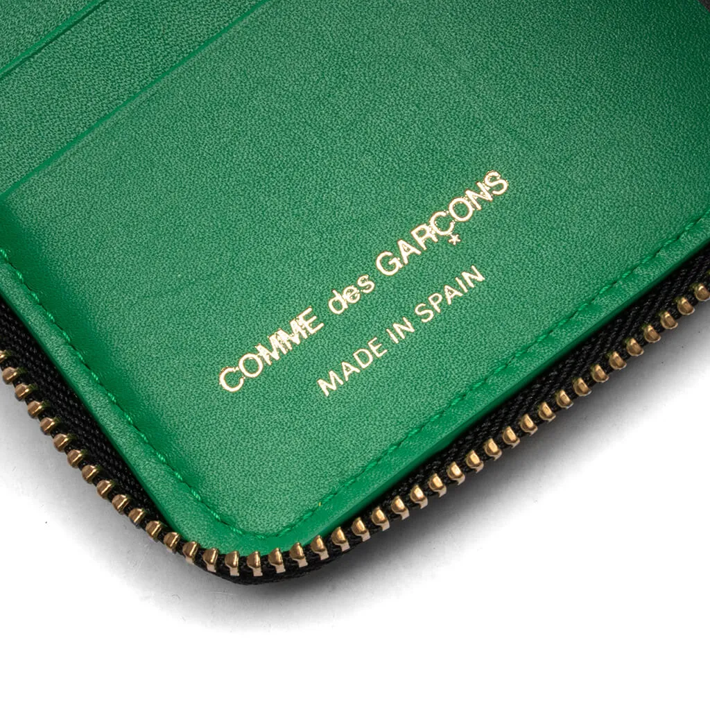 Comme des Garcons SA2100EF Embossed Forest Wallet - Green