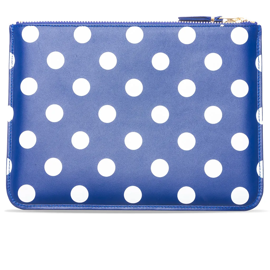 Comme des Garcons SA5100PD Polka Dot Wallet - Navy