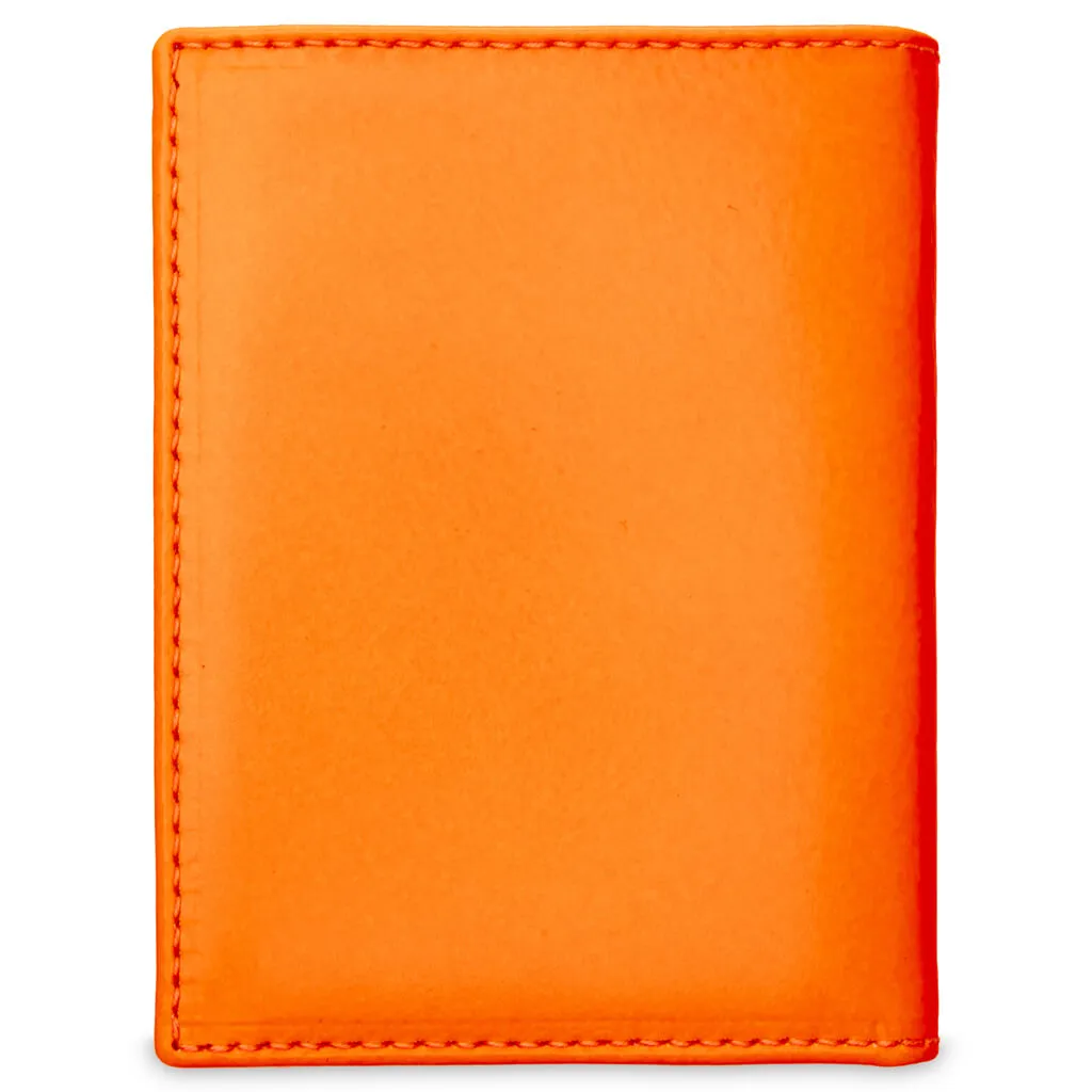 Comme des Garcons Super Fluo Wallet - Light Orange/Pink