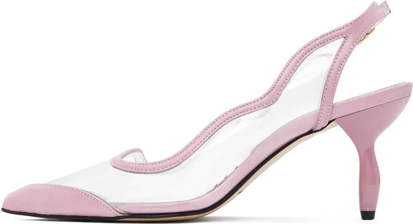 COMME SE-A SSENSE Exclusive Pink Silhouette Glossy Heels