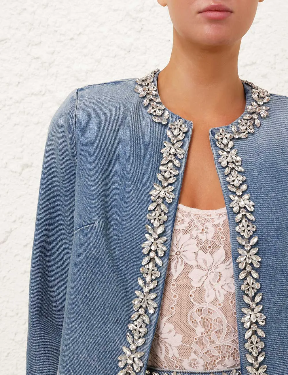 Crush Embellished Denim Jacket