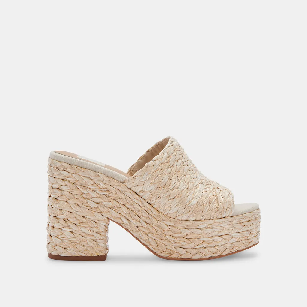 ELORA Heels Light Natural Raffia| Natural Raffia Heeled Sandals– Dolce Vita 6705522376770