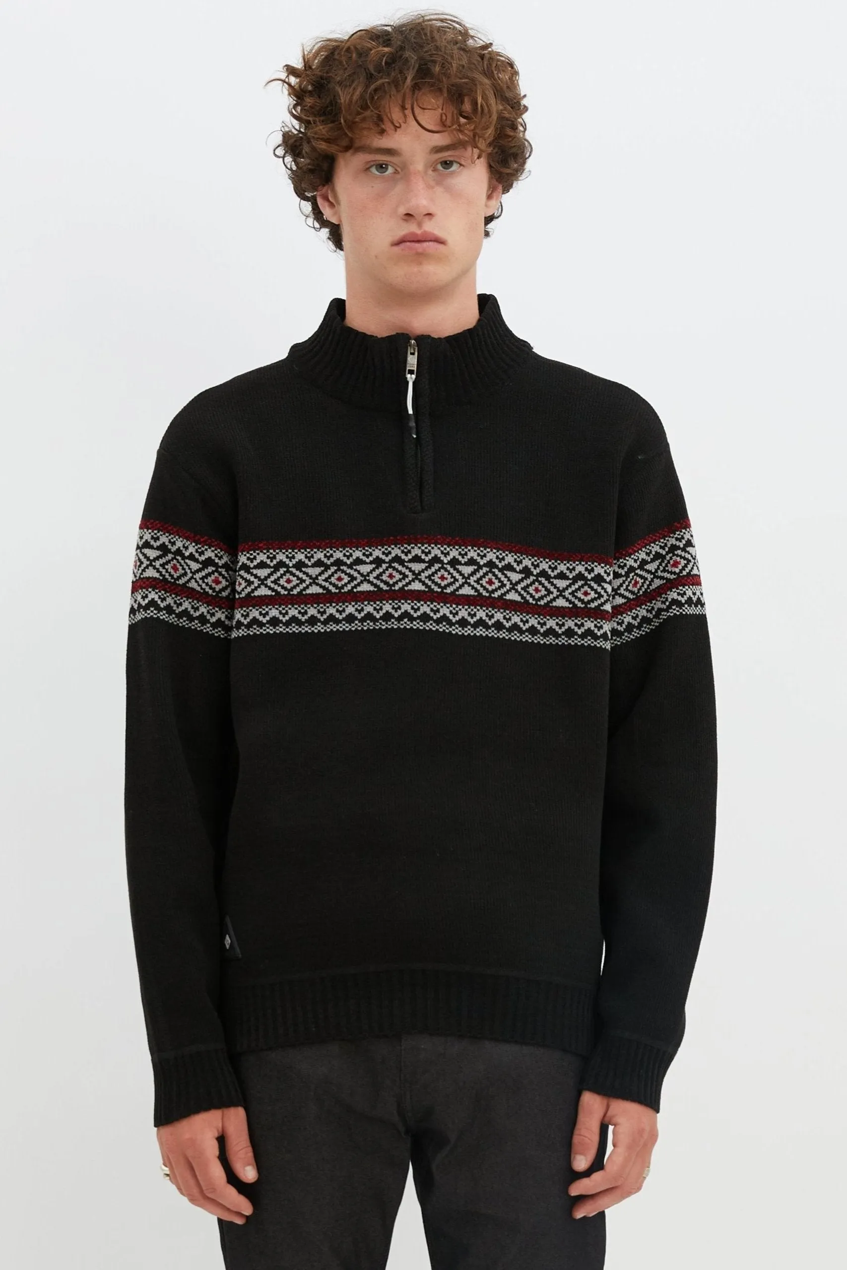 ETHAN | Mock neck bonded sweater || ETHAN | Pull en laine à col montant