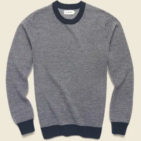 Everett Sweater - Navy Birdseye