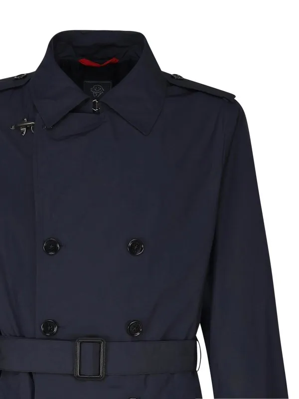 Fay Unlined Double-Breasted Trench Coat