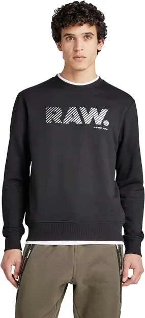 G-Star Raw Men's Crewneck Logo Graphic Sweatshirt