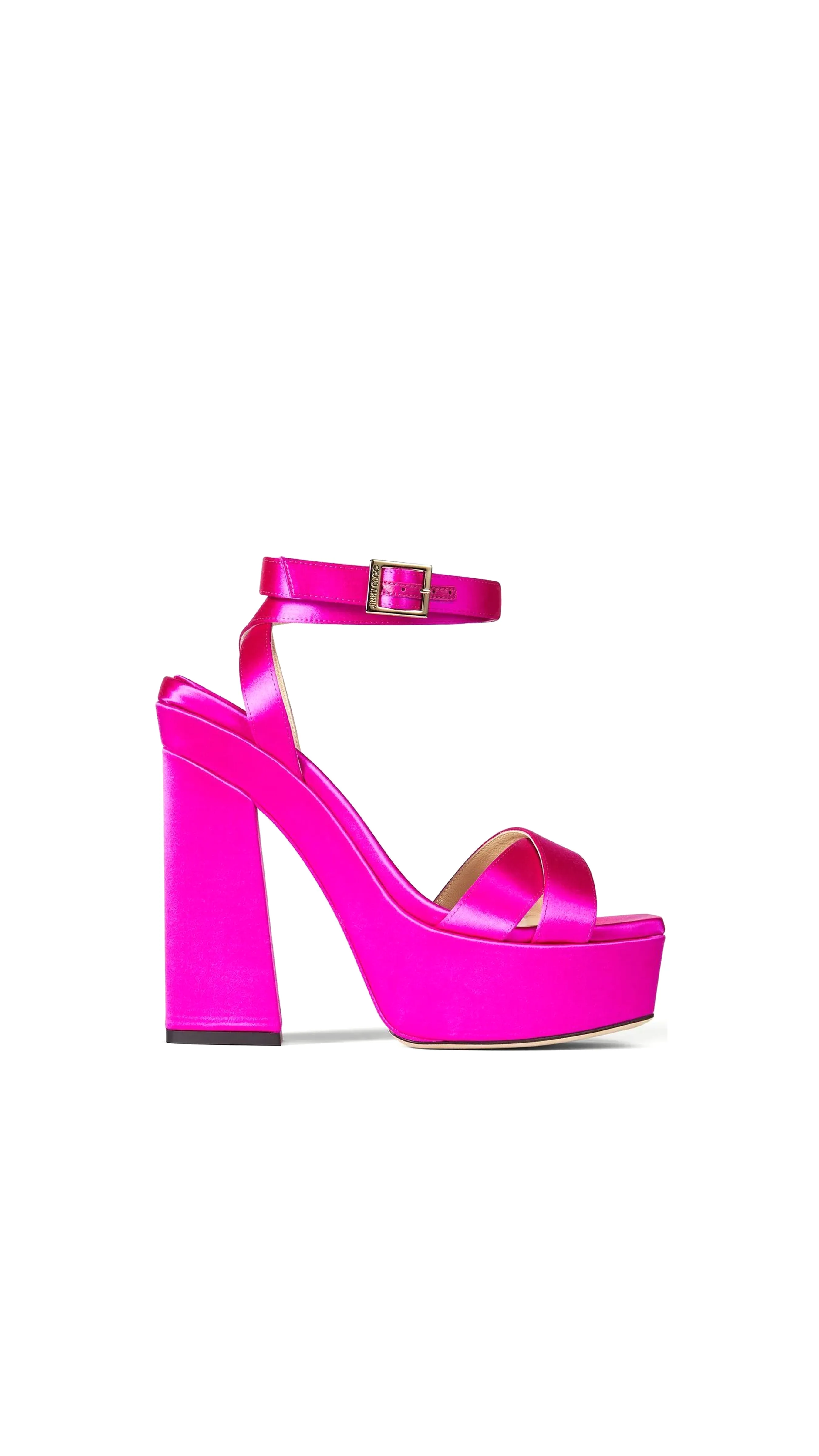 Gaia 140mm Platform Sandals - Fuchsia