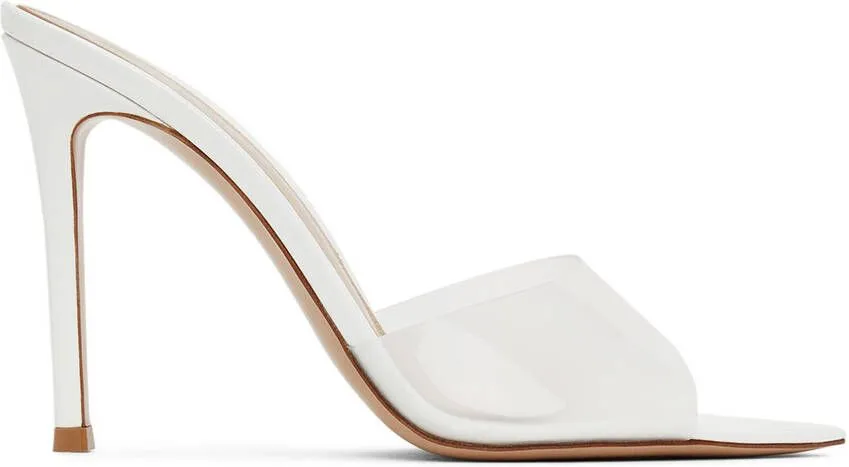 Gianvito Rossi White Elle Heels