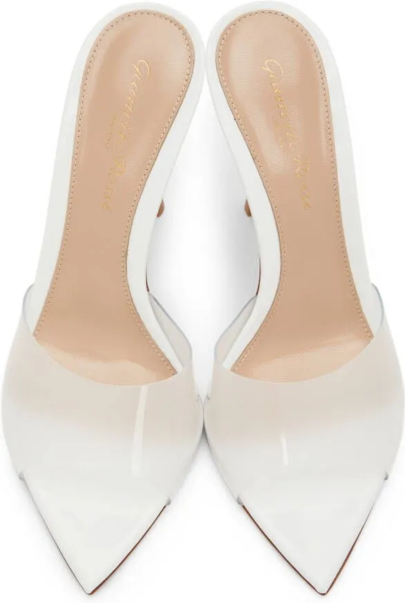 Gianvito Rossi White Elle Heels