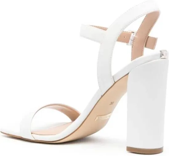 GUESS USA Alibi 105mm faux-leather sandals White