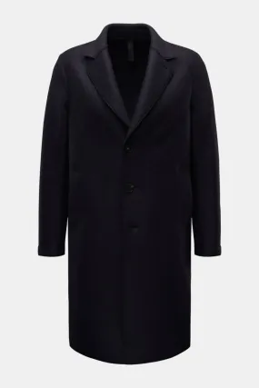 HARRIS WHARF LONDON wool coat navy