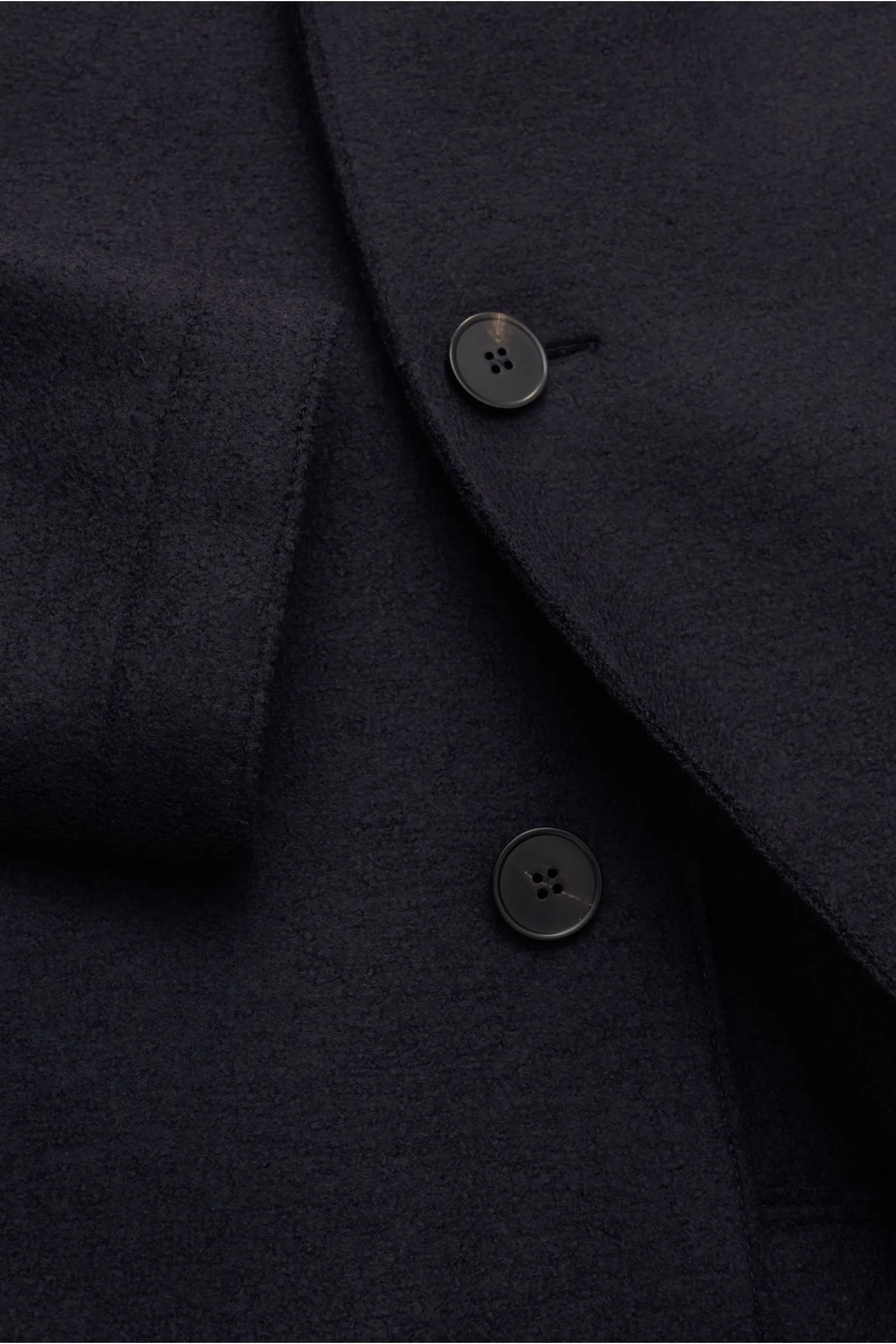 HARRIS WHARF LONDON wool coat navy