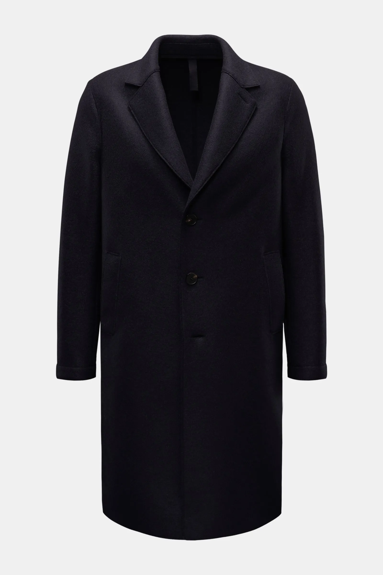 HARRIS WHARF LONDON wool coat navy