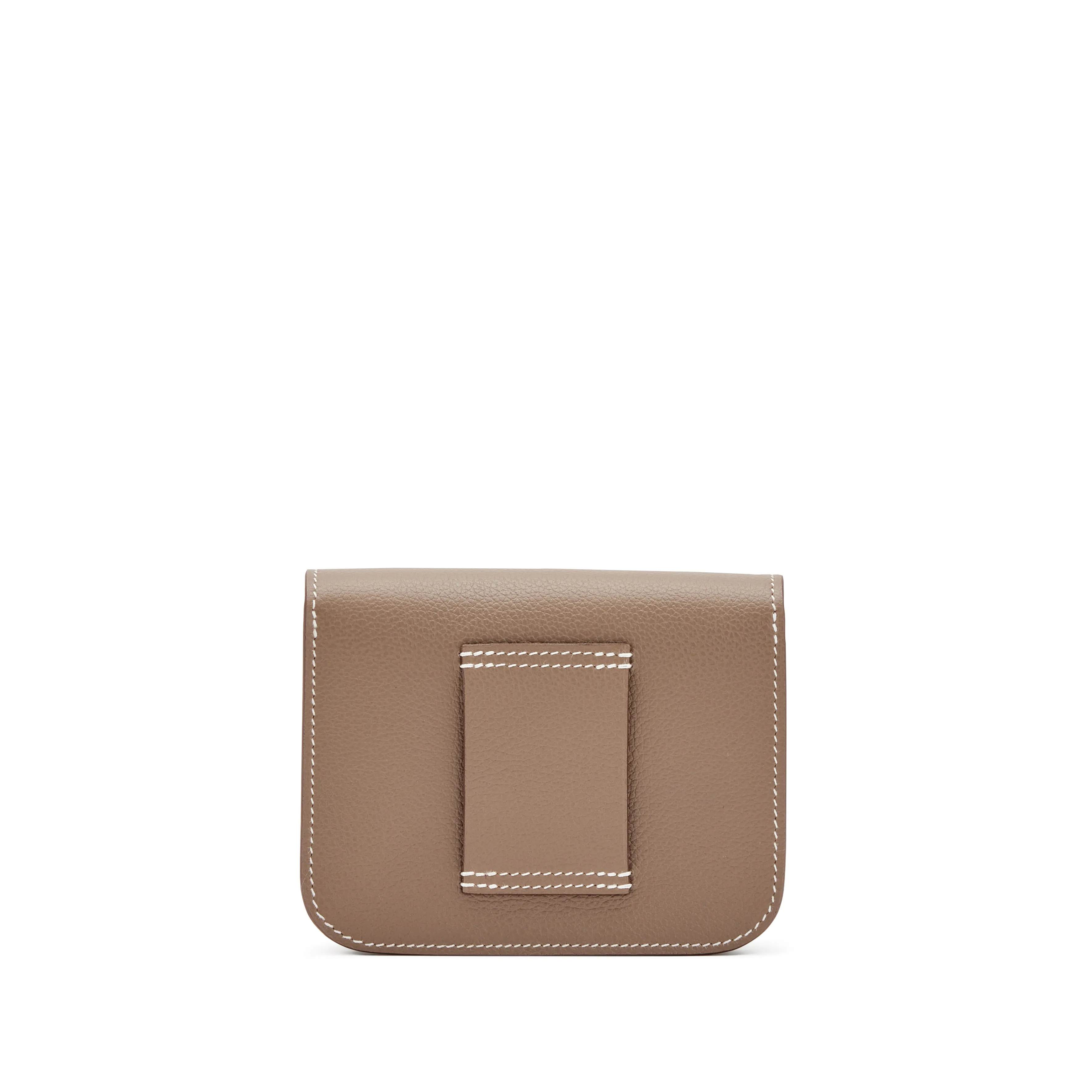 Hermès Etoupe Togo Constance Slim Wallet Palladium Hardware, 2023