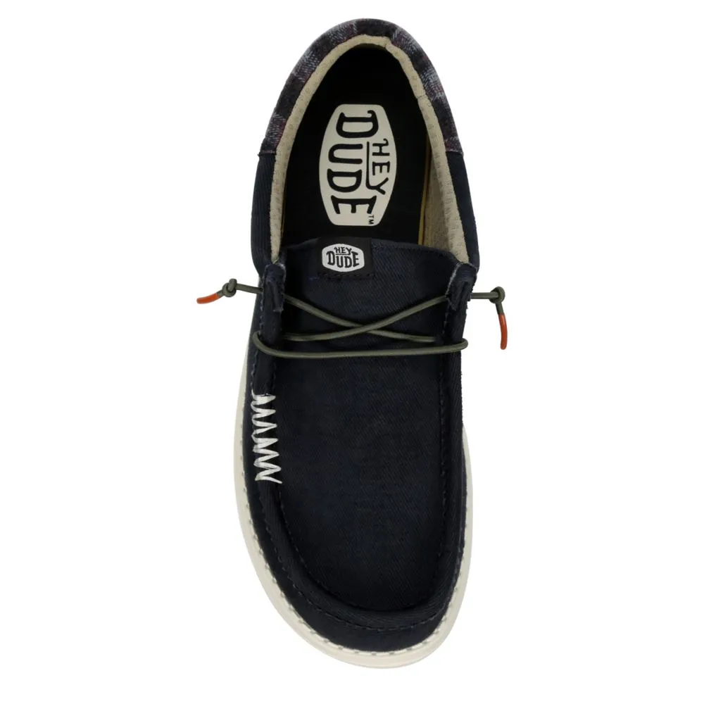 HEYDUDE  MENS WALLY SLIP ON SNEAKER