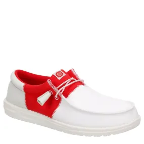 HEYDUDE  MENS WALLY TRI-VARSITY SLIP ON SNEAKER