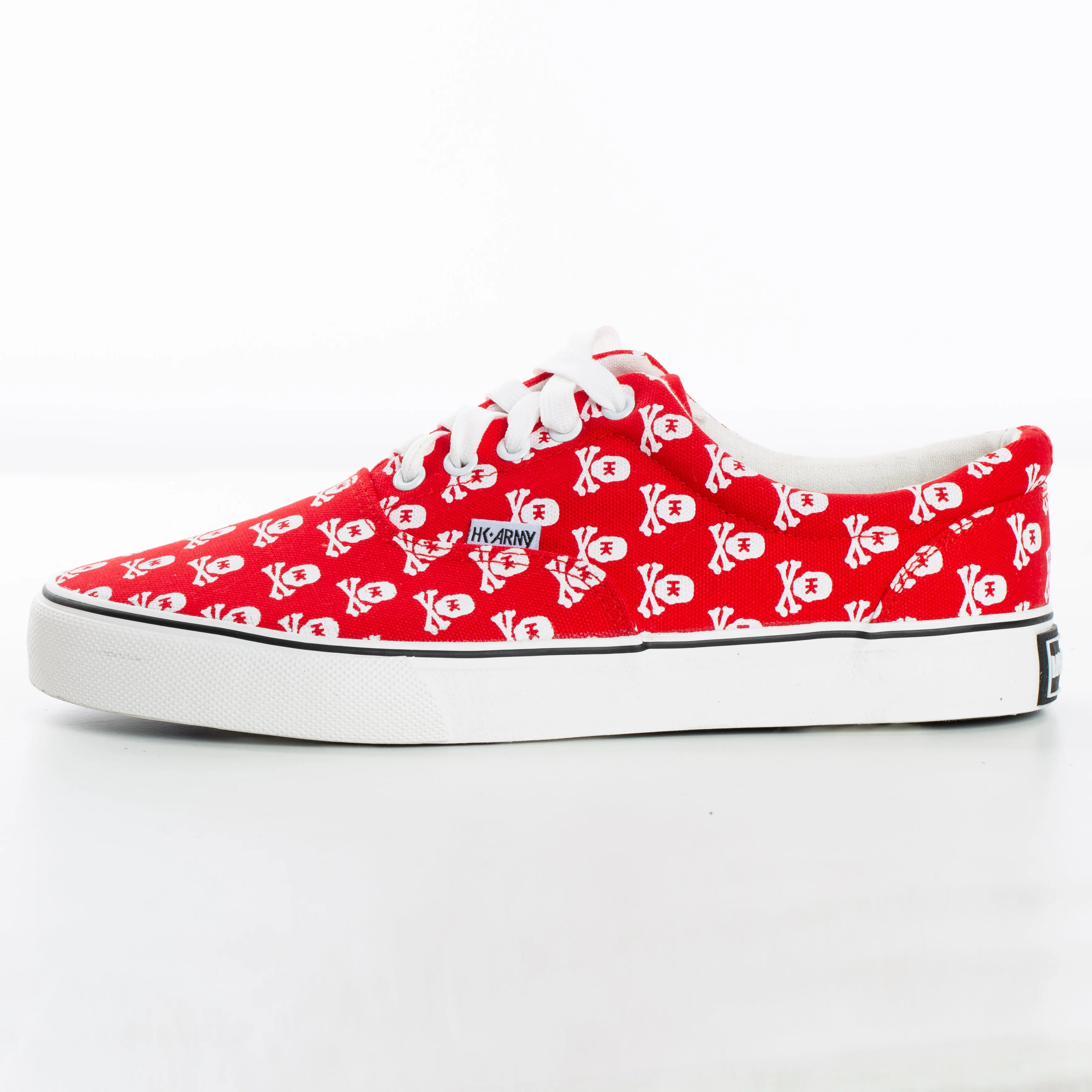 HK Skull Red Canvas Sneaker