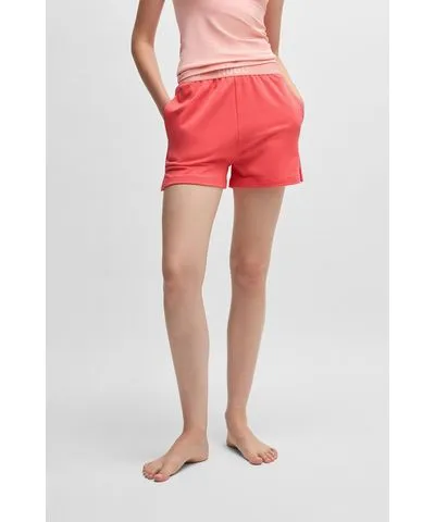 Hugo Logo-waistband shorts in terry