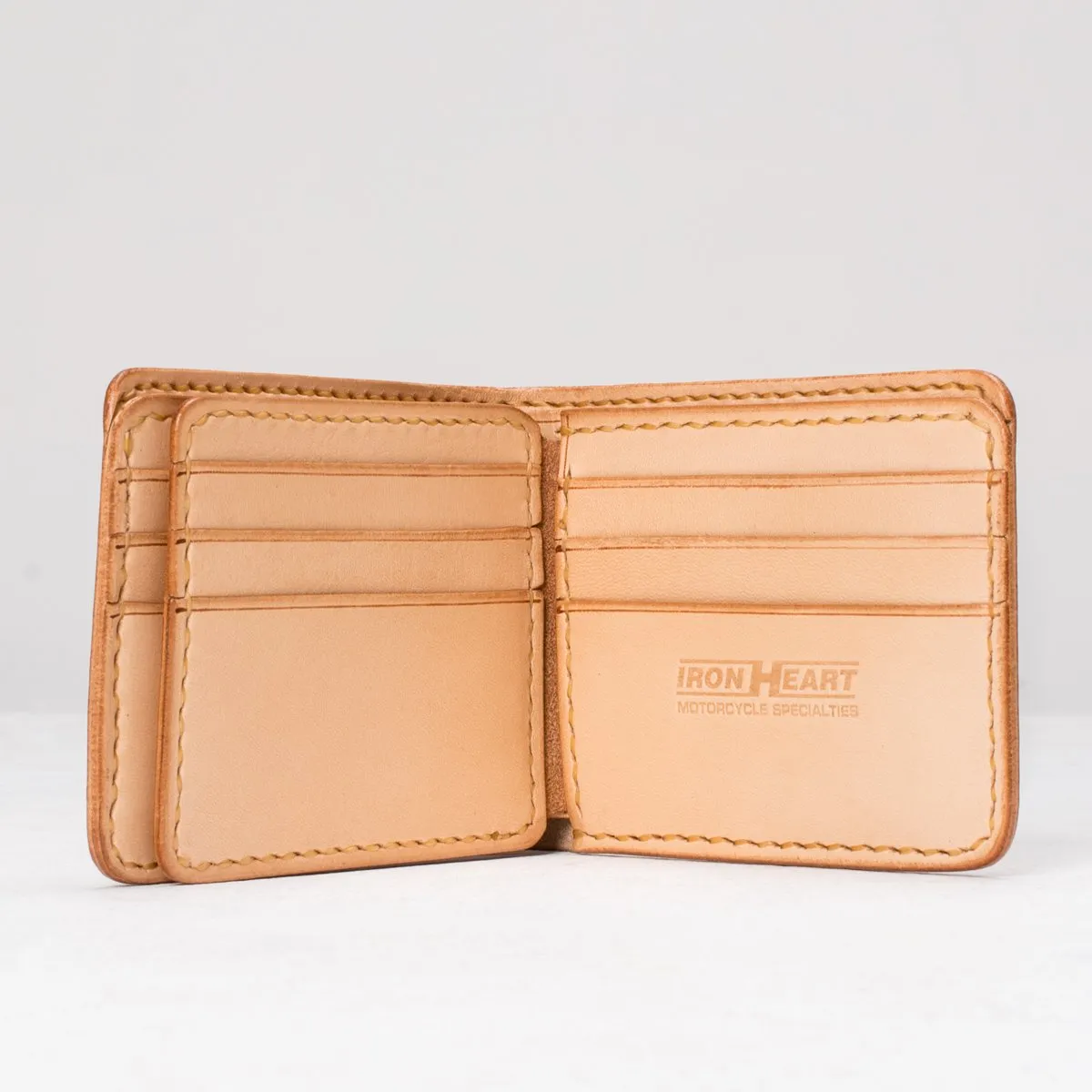 Iron Heart - Wallet- IHG-035 Calf Folding Wallet - Tan