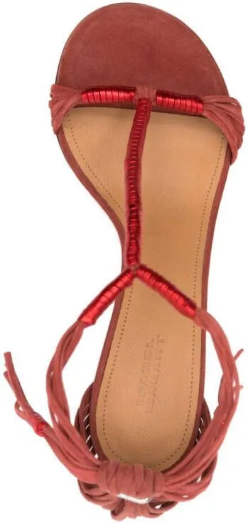 ISABEL MARANT Anssi 80mm leather sandals Red