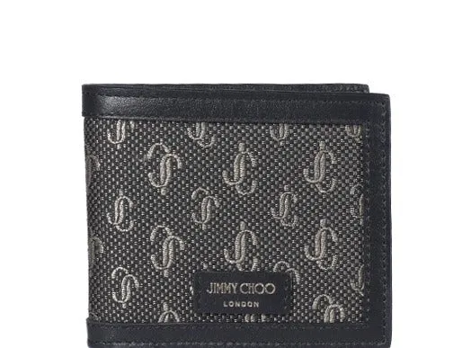 Jimmy Choo Allover Logo Bi-Fold Wallet