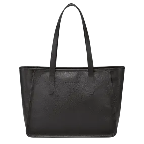 Le Foulonné L Tote bag Black - Leather