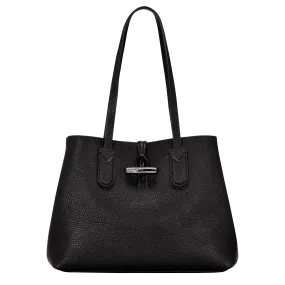 Le Roseau Essential M Tote bag Black - Leather