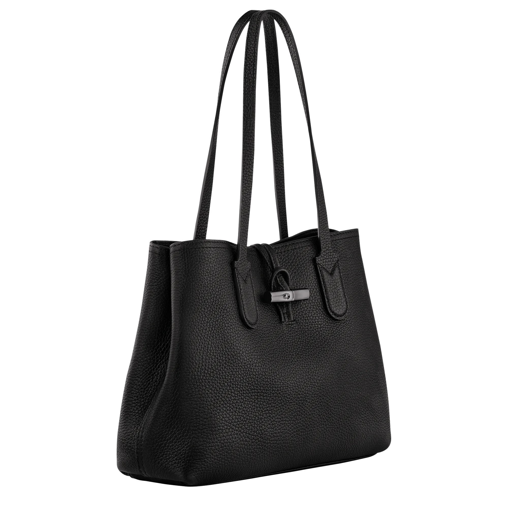 Le Roseau Essential M Tote bag Black - Leather